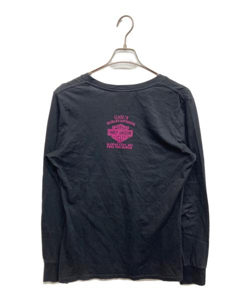 HARLEY-DAVIDSON（ハーレーダビッドソン）HARLEY-DAVIDSON (ハーレーダビッドソン) HARLEY-DAVIDSON Vネックカットソー ブラック サイズ:XLの古着・服飾アイテム