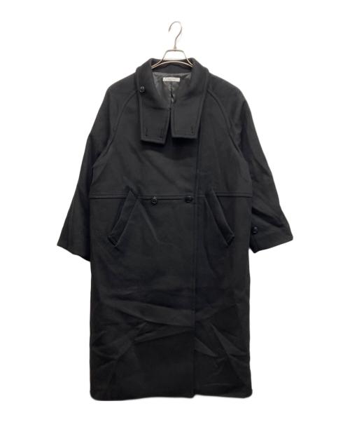 SIMPLICITE（シンプリシテ）SIMPLICITE (シンプリシテ) WビーバーコクーンW前スタンドコート ブラック サイズ:Ｍの古着・服飾アイテム