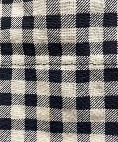ROBE DE CHAMBRE COMME DES GARCONS（ローブドシャンブル コムデギャルソン）ROBE DE CHAMBRE COMME DES GARCONS (ローブドシャンブル コムデギャルソン) ウールチェックパンツ アイボリー×ブラック サイズ:無しの古着・服飾アイテム