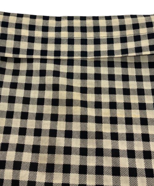 ROBE DE CHAMBRE COMME DES GARCONS（ローブドシャンブル コムデギャルソン）ROBE DE CHAMBRE COMME DES GARCONS (ローブドシャンブル コムデギャルソン) ウールチェックパンツ アイボリー×ブラック サイズ:無しの古着・服飾アイテム