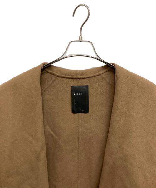 Noble（ノーブル）Noble (ノーブル) COLOMBO  ビッグショールカラーリバーコート ブラウン サイズ:38の古着・服飾アイテム