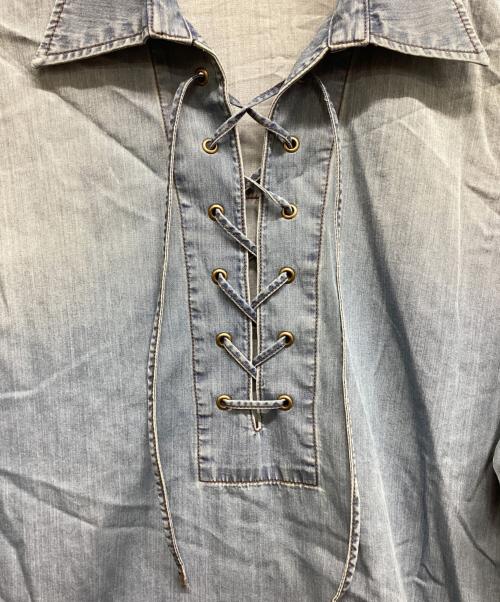 Noble（ノーブル）Noble (ノーブル) デニムカフタンシャツ インディゴ サイズ:不明の古着・服飾アイテム
