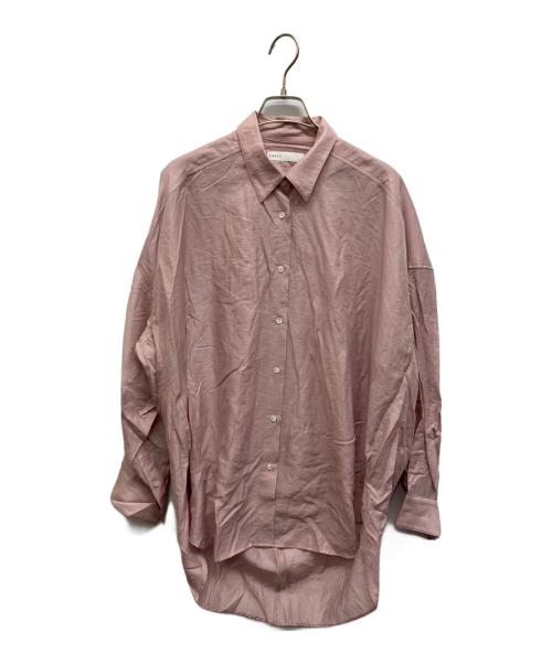 Noble（ノーブル）Noble (ノーブル) イージーケアルーズドレープシャツ ピンク サイズ:Freeの古着・服飾アイテム
