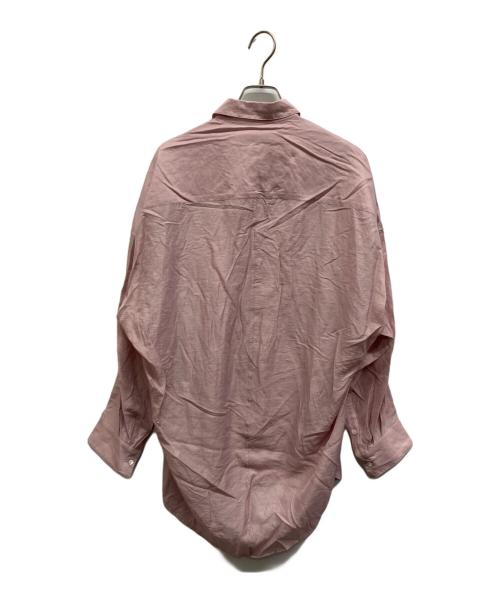 Noble（ノーブル）Noble (ノーブル) イージーケアルーズドレープシャツ ピンク サイズ:Freeの古着・服飾アイテム