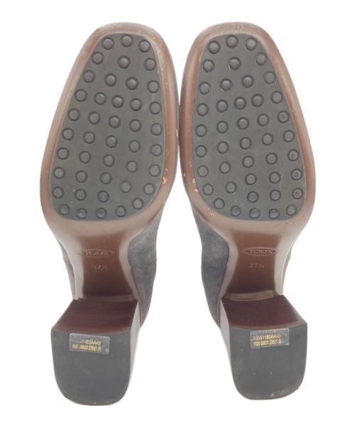 TOD'S（トッズ）TOD'S (トッズ) スエードサイドゴアショートブーツ グレー サイズ:37 1/2の古着・服飾アイテム