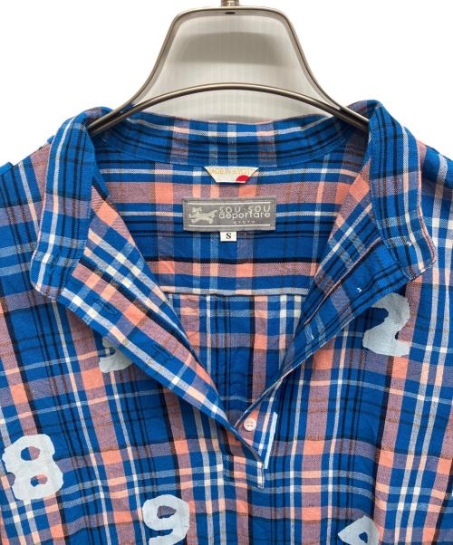 SOU・SOU（ソウソウ）SOU・SOU (ソウソウ) SOU・SOU　チェックワンピース ブルー サイズ:Sの古着・服飾アイテム