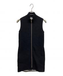 FOXEY NEWYORK（フォクシーニューヨーク）の古着「FOXEY NEWYORK ダブルジップロングジレ」｜ブラック