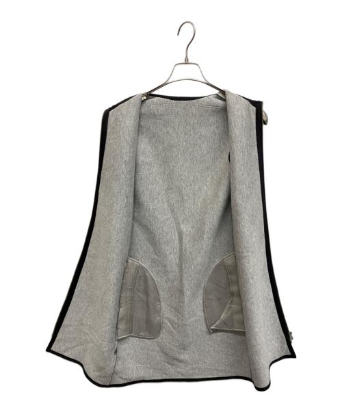 FOXEY NEWYORK（フォクシーニューヨーク）FOXEY NEWYORK (フォクシーニューヨーク) FOXEY NEWYORK ダブルジップロングジレ ブラック サイズ:38の古着・服飾アイテム