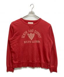 Denim & Supply Ralph Lauren（デニム＆サプライ ラルフローレン）の古着「Vガゼットスウェット」｜レッド