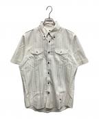 BURBERRY BLACK LABELバーバリーブラックレーベル）の古着「半袖シャツ」｜ホワイト