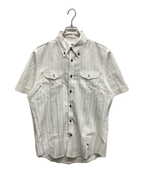 BURBERRY BLACK LABEL（バーバリーブラックレーベル）BURBERRY BLACK LABEL (バーバリーブラックレーベル) 半袖シャツ ホワイト サイズ:3の古着・服飾アイテム