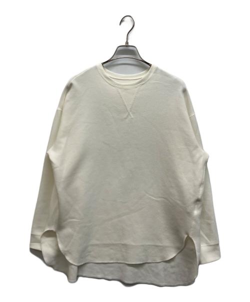 Whim Gazette（ウィムガゼット）Whim Gazette (ウィムガゼット) Vガゼットプルオーバー ホワイト サイズ:36の古着・服飾アイテム