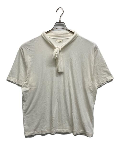 PLUS BY ONIT（プラス バイ オニット）PLUS BY ONIT (プラス バイ オニット) SLOBE IENA (スローブ イエナ) スカーフ付Tシャツ ホワイト サイズ:Freeの古着・服飾アイテム