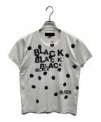BLACK COMME des GARCONSブラックコムデギャルソン）の古着「ドットロゴプリントTシャツ」｜ホワイト