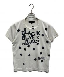 BLACK COMME des GARCONS（ブラックコムデギャルソン）の古着「ドットロゴプリントTシャツ」｜ホワイト