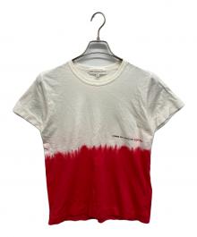 COMME DES GARCONS EDITED（コムデギャルソン エディティッド）の古着「グラデーションバイカラーTシャツ」｜レッド×ホワイト