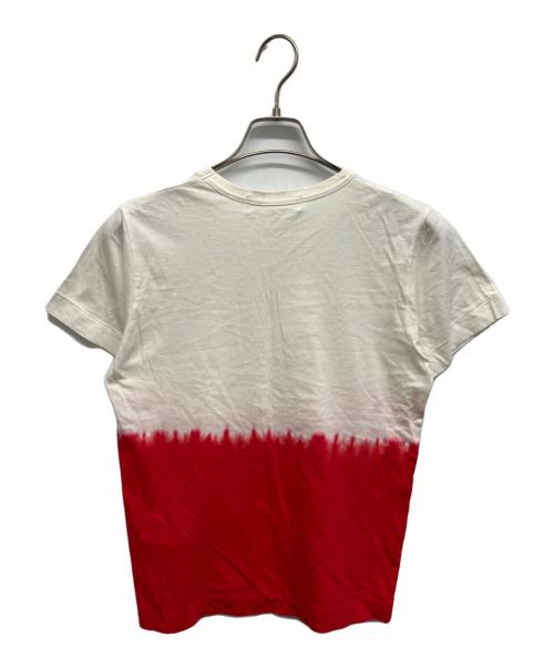COMME DES GARCONS EDITED（コムデギャルソン エディティッド）COMME des GARCONS EDITED (コムデギャルソン エディティッド) グラデーションバイカラーTシャツ レッド×ホワイト サイズ:Mの古着・服飾アイテム