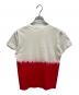 COMME des GARCONS EDITED (コムデギャルソン エディティッド) グラデーションバイカラーTシャツ レッド×ホワイト サイズ:M：5000円