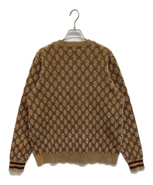 JACK BUNNY（ジャックバニー）JACK BUNNY (ジャックバニー) モノグラムニット ブラウン サイズ:1の古着・服飾アイテム