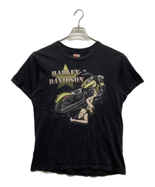 HARLEY-DAVIDSON（ハーレーダビッドソン）HARLEY-DAVIDSON (ハーレーダビッドソン) プリントTシャツ ブラック サイズ:Mの古着・服飾アイテム