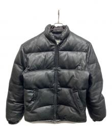 Schott（ショット）の古着「レザーダウンジャケット」｜ブラック