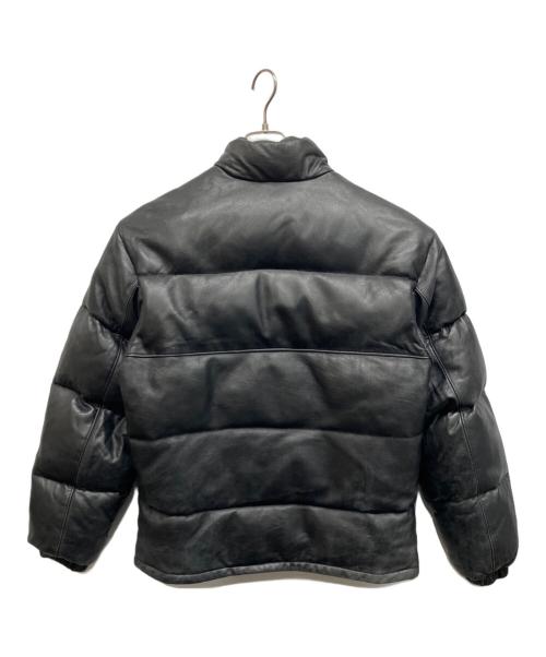 Schott（ショット）Schott (ショット) レザーダウンジャケット ブラック サイズ:38の古着・服飾アイテム