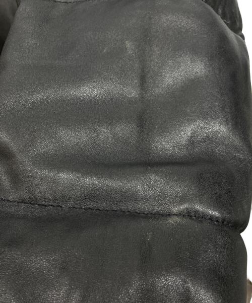 Schott（ショット）Schott (ショット) レザーダウンジャケット ブラック サイズ:38の古着・服飾アイテム