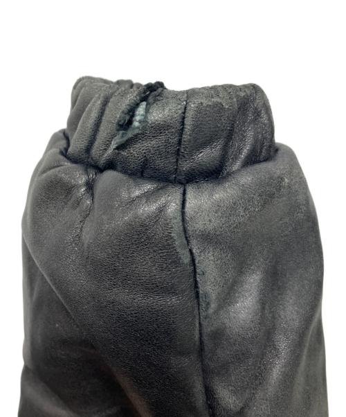 Schott（ショット）Schott (ショット) レザーダウンジャケット ブラック サイズ:38の古着・服飾アイテム