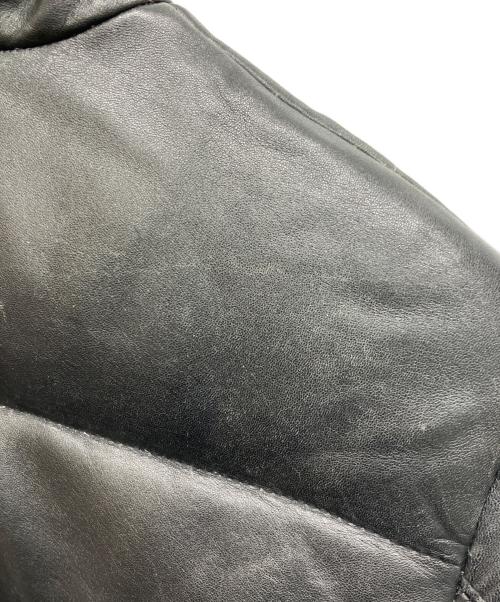Schott（ショット）Schott (ショット) レザーダウンジャケット ブラック サイズ:38の古着・服飾アイテム
