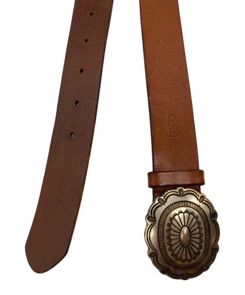 LAUREN RALPH LAUREN（ローレン ラルフ ローレン）LAUREN RALPH LAUREN (ローレン ラルフ ローレン) コンチョバックルレザーベルト ブラウン サイズ:Sの古着・服飾アイテム
