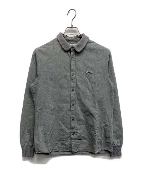 UNDERCOVERISM（アンダーカバーイズム）UNDERCOVERISM (アンダーカバーイズム) 襟・袖ニット切り替えシャツ グレー サイズ:2の古着・服飾アイテム