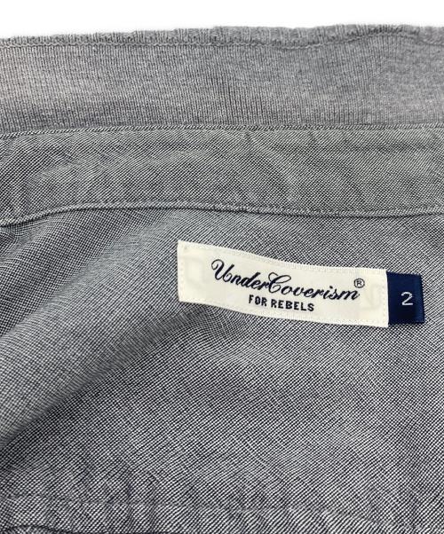 UNDERCOVERISM（アンダーカバーイズム）UNDERCOVERISM (アンダーカバーイズム) 襟・袖ニット切り替えシャツ グレー サイズ:2の古着・服飾アイテム