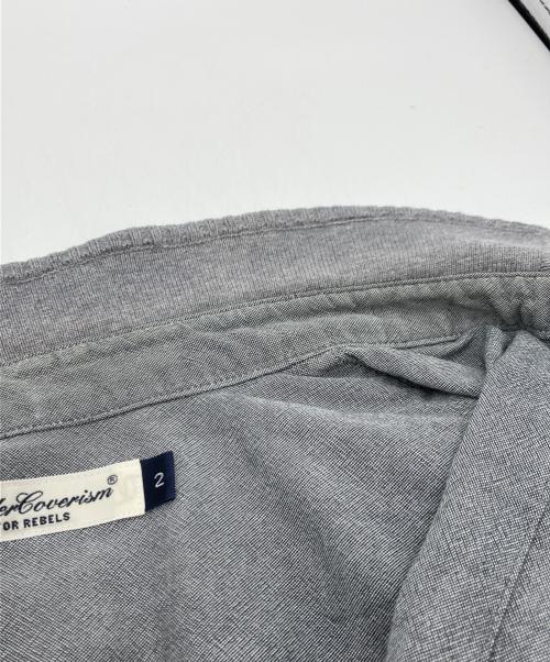 UNDERCOVERISM（アンダーカバーイズム）UNDERCOVERISM (アンダーカバーイズム) 襟・袖ニット切り替えシャツ グレー サイズ:2の古着・服飾アイテム