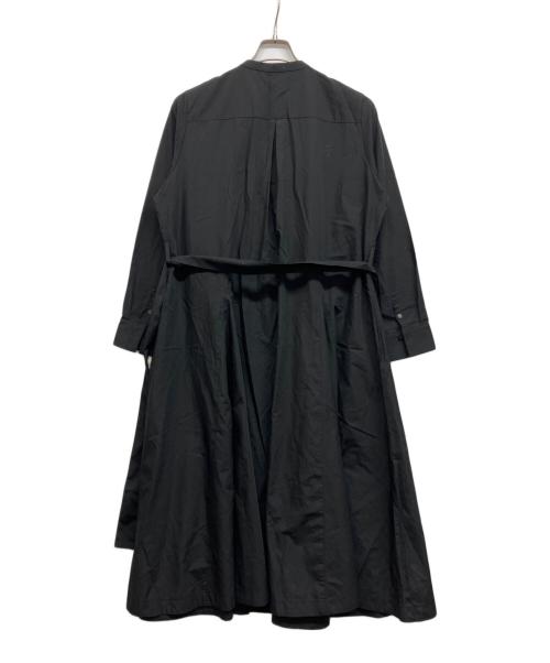 UNTITLED（アンタイトル）UNTITLED (アンタイトル) コットン混 フレアシャツドレス ブラック サイズ:2LTの古着・服飾アイテム
