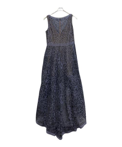 TADASHI SHOJI（タダシ ショージ）TADASHI SHOJI (タダシ ショージ) レースマキシドレス ネイビー サイズ:16の古着・服飾アイテム