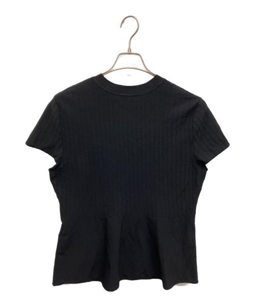 theory（セオリー）theory (セオリー) theory Compact Crepe Peplum Top ブラック サイズ:Lの古着・服飾アイテム