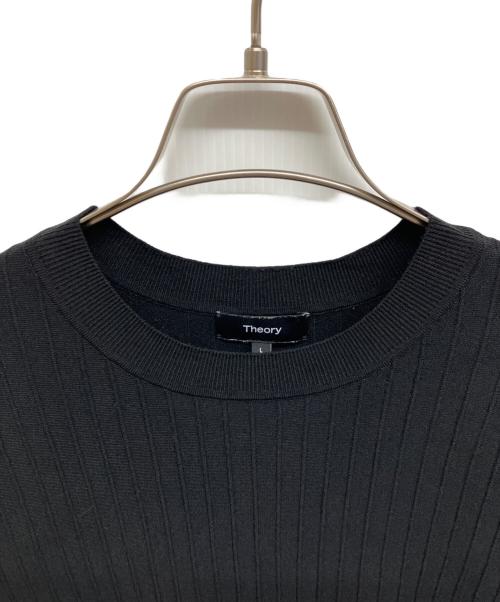 theory（セオリー）theory (セオリー) theory Compact Crepe Peplum Top ブラック サイズ:Lの古着・服飾アイテム