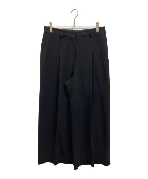 theory（セオリー）theory (セオリー) theory ハイウエストタックパンツ Admiral Crepe ブラック サイズ:8の古着・服飾アイテム