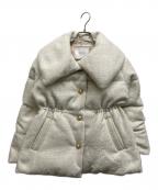 HER LIP TOハーリップトゥ）の古着「Gold-Button Tweed Down Jacket」｜ホワイト