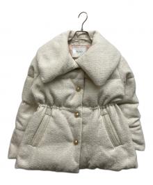 HER LIP TO（ハーリップトゥ）の古着「Gold-Button Tweed Down Jacket」｜ホワイト