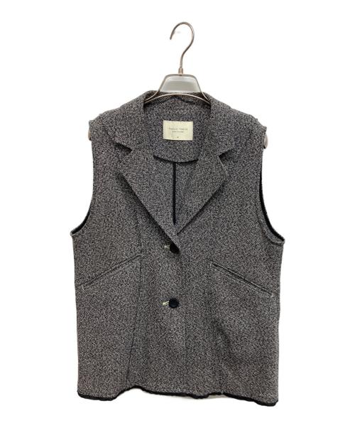 PUBLIC TOKYO（パブリックトウキョウ）PUBLIC TOKYO (パブリックトウキョウ) メッシュツイードジレ グレー サイズ:Sの古着・服飾アイテム