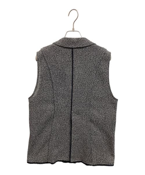 PUBLIC TOKYO（パブリックトウキョウ）PUBLIC TOKYO (パブリックトウキョウ) メッシュツイードジレ グレー サイズ:Sの古着・服飾アイテム