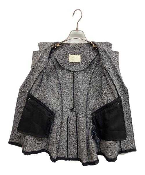 PUBLIC TOKYO（パブリックトウキョウ）PUBLIC TOKYO (パブリックトウキョウ) メッシュツイードジレ グレー サイズ:Sの古着・服飾アイテム