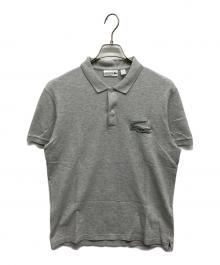 LACOSTE（ラコステ）の古着「デカワニ刺繍ポロシャツ」｜グレー