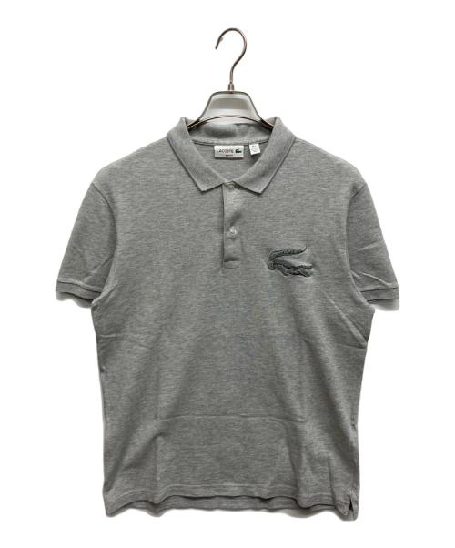 LACOSTE（ラコステ）LACOSTE (ラコステ) デカワニ刺繍ポロシャツ グレー サイズ:Lの古着・服飾アイテム