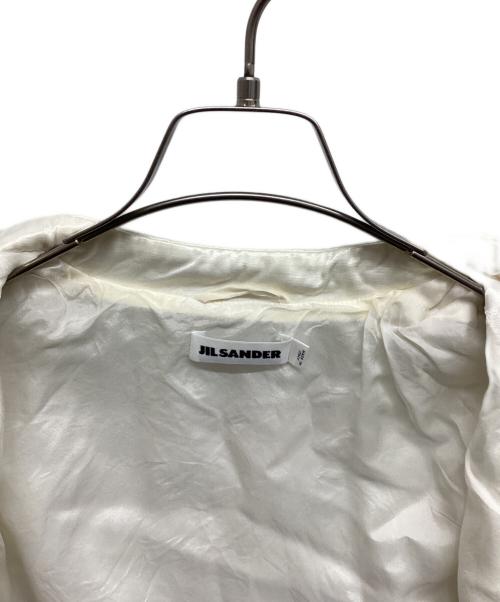 JIL SANDER（ジルサンダー）JIL SANDER (ジルサンダー) バックロゴサテンブルゾン ホワイト サイズ:36の古着・服飾アイテム
