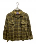 PENDLETONペンドルトン）の古着「60'sウールボードシャツ」｜カーキ