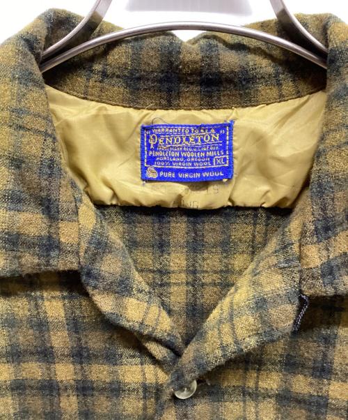 PENDLETON（ペンドルトン）PENDLETON (ペンドルトン) 60'sウールボードシャツ カーキ サイズ:XLの古着・服飾アイテム