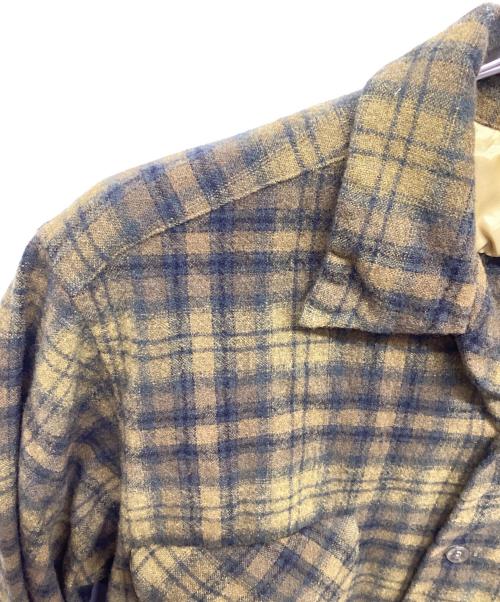 PENDLETON（ペンドルトン）PENDLETON (ペンドルトン) 60'sウールボードシャツ カーキ サイズ:XLの古着・服飾アイテム