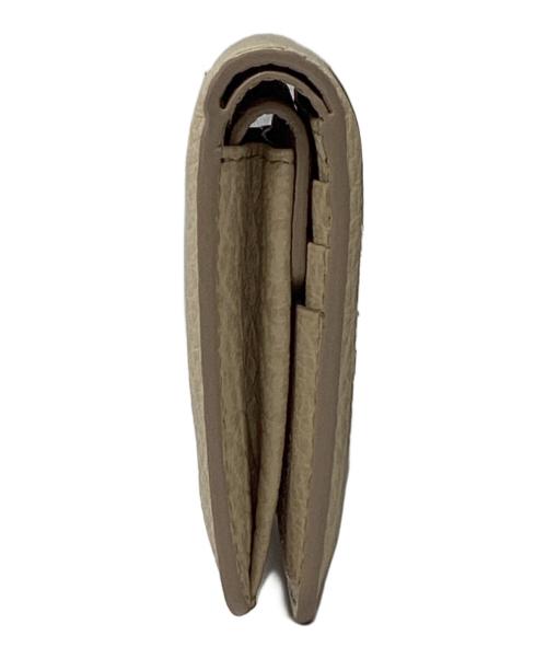 Maison Margiela（メゾンマルジェラ）Maison Margiela (メゾンマルジェラ) 4ステッチ 二つ折り ウォレット ベージュの古着・服飾アイテム